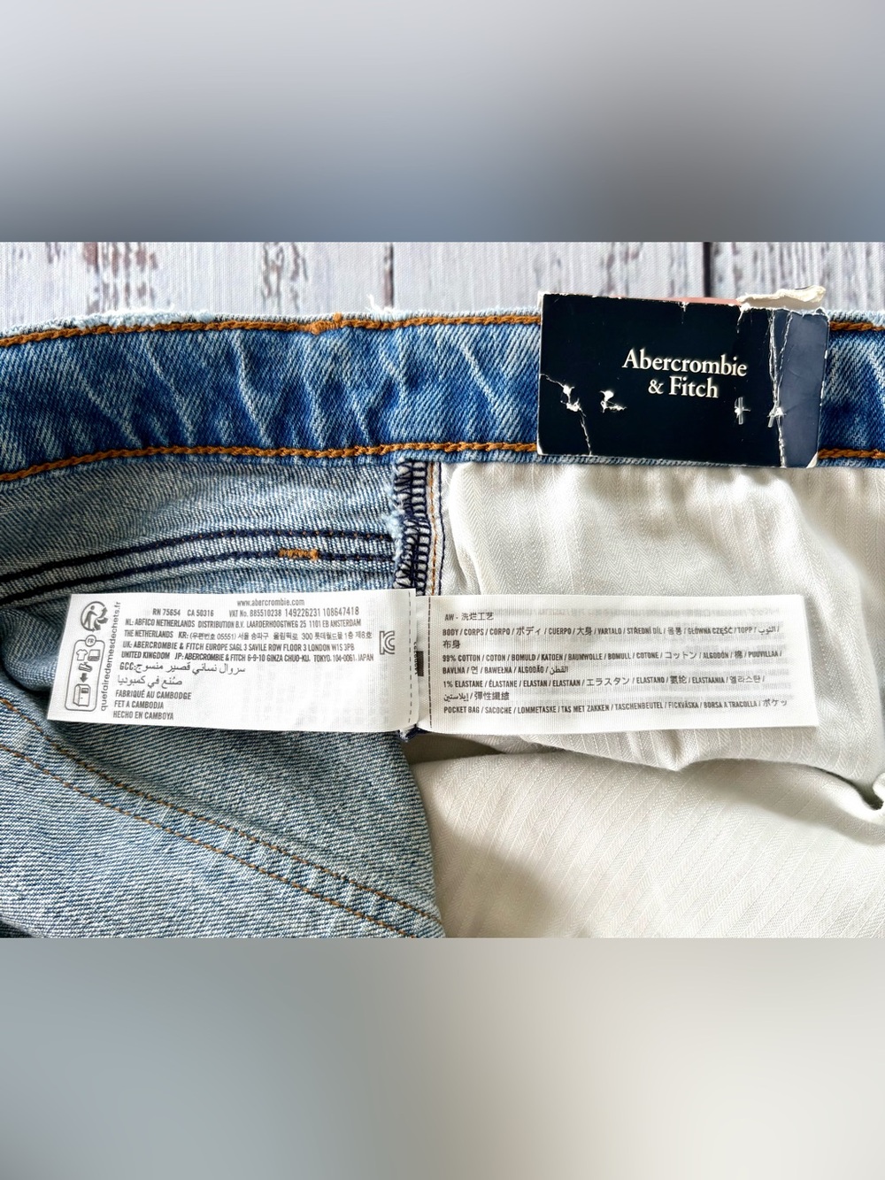 NWT Abercrombie Curve Love Dad Shorts High Rise Size 24 - Picture 10 of 11